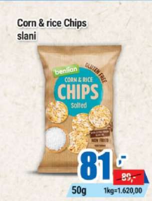 Corn & rice Chips slani