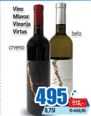 Vino Mlavac Vinarija Virtus