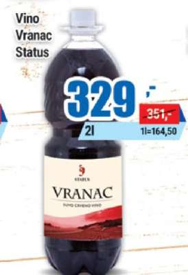 Vino Vranac Status