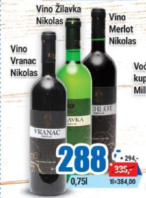 Vino Vranac Nikolas