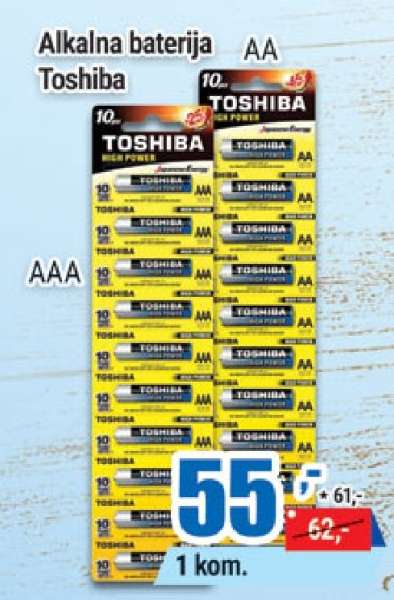 Alkalna baterija Toshiba