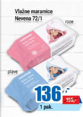 Vlažne maramice Nevena 72/1