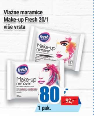 Vlažne maramice Make-up Fresh 20/1