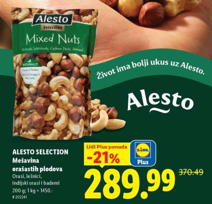 ALESTO SELECTION Mešavina orašastih plodova