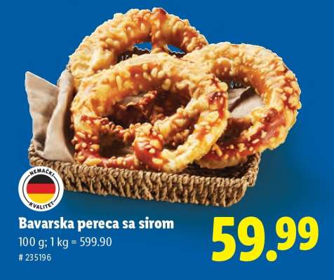 Bavarska pereca sa sirom