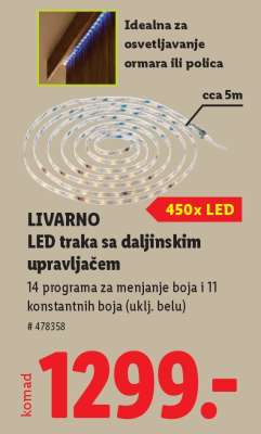 LIVARNO LED traka sa daljinskim upravljačem