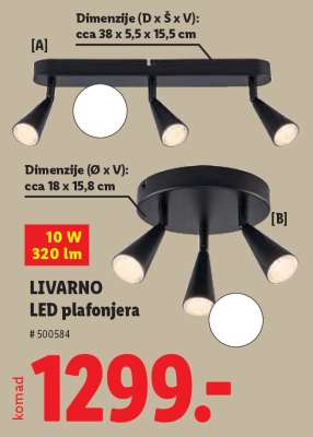 LIVARNO LED plafonjera