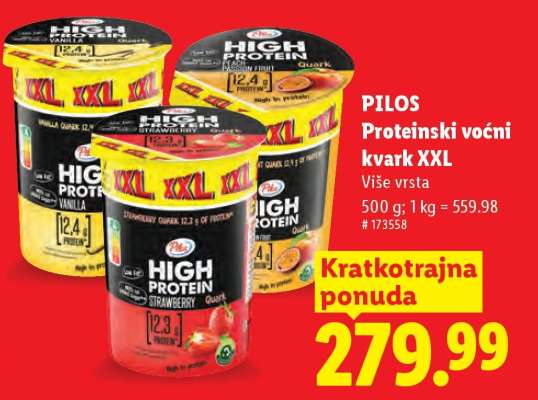 PILOS Proteinski voćni kvark XXL