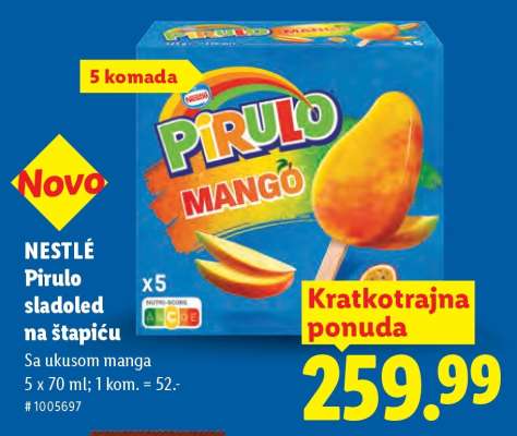 NESTLÉ Pirulo sladoled na štapiću
