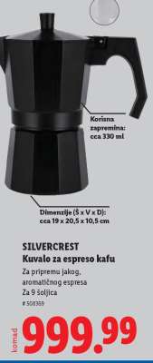 SILVERCREST Kuvalo za espreso kafu