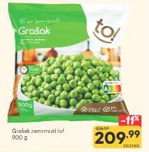 Grašak zamrznuti to!