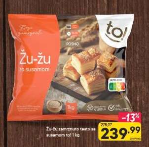 Žu-žu zamrznuto testo sa susamom to!