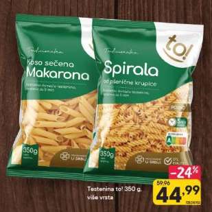 Testenina to! 350 g, više vrsta