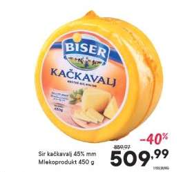 Sir kačkavalj 45% mm