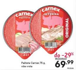 Pašteta Carnex 75 g