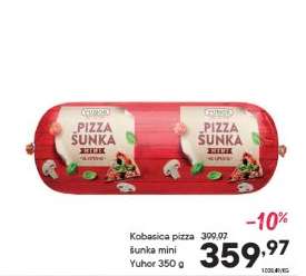 Kobasica pizza šunka mini Yuhor 350 g