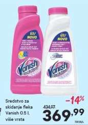 Sredstvo za skidanje fleka Vanish 0.5 l