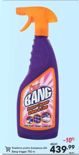 Sredstvo protiv kamenca cillit Bang trigger 750 ml
