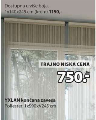 YXLAN KONČANA ZAVESA