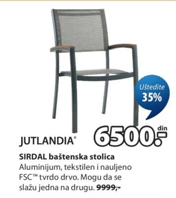 SIRDAL baštenska stolica