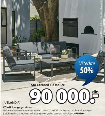 JUTLANDIA VONGE lounge garnitura