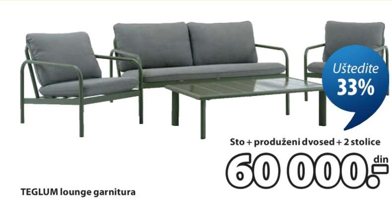 TEGLUM lounge garnitura