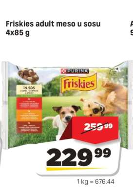 Friskies adult meso u sosu 4x85 g