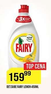 DET.SUDE FAIRY LEMON 450ML