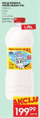 MOJA KRAVICA SVEŽE MLEKO XXL