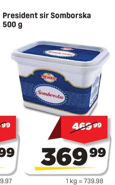 President sir Somborska 500 g