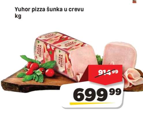 Yuhor pizza šunka u crevu