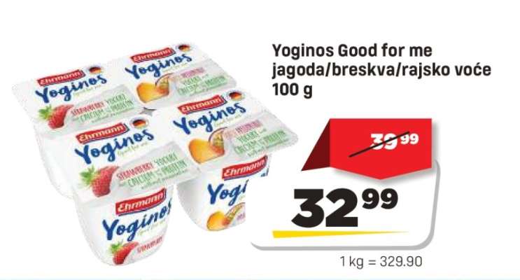 Yoginos Good for me jagoda/breskva/rajsko voće