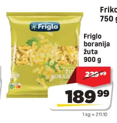 Friglo boranija žuta 900 g