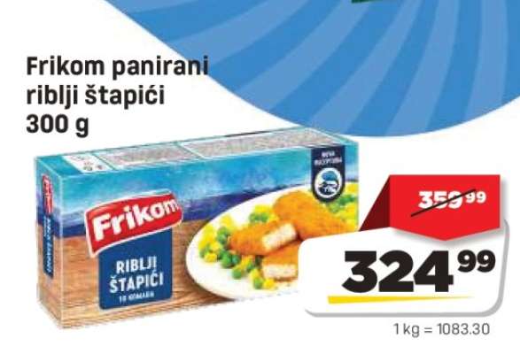 Frikom panirani riblji štapići 300 g