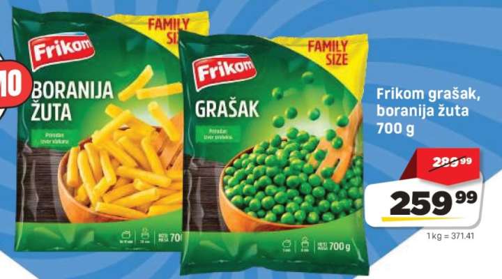 Frikom grašak, boranija žuta 700 g