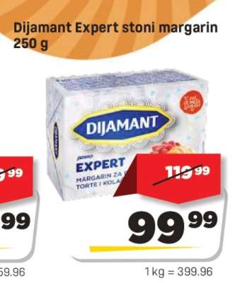 Dijamant expert stoni margarin 250 g