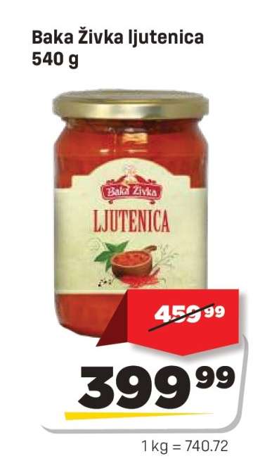 Baka Živka ljutenica 540 g