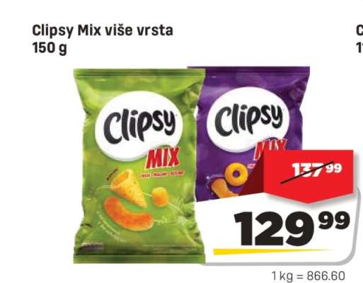 Clipsy mix više vrsta
