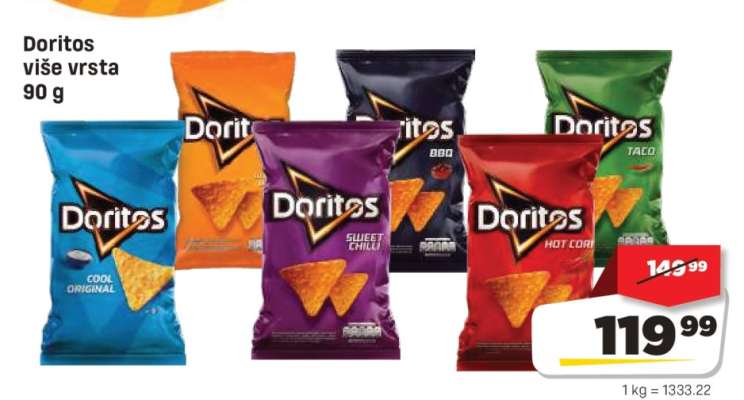 Doritos više vrsta 90 g