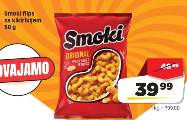 Smoki flips sa kikirikijem 50 g