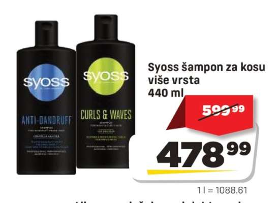 SYOSS Šampon za kosu