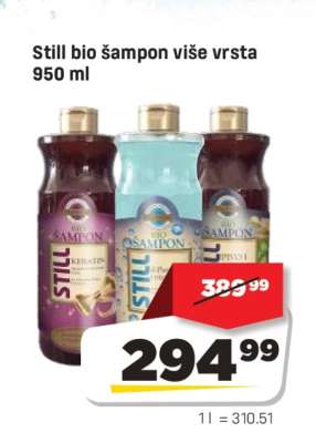 Still bio šampon više vrsta 950 ml