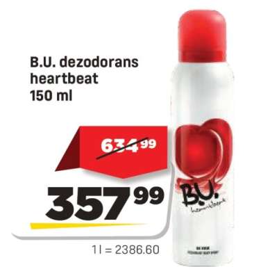 B.U. dezodorans heartbeat 150 ml