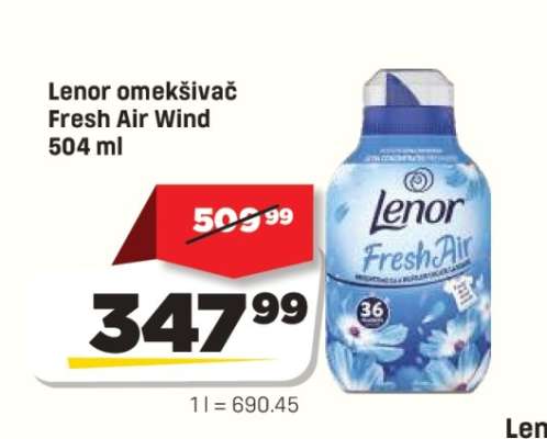 Lenor omekšivač Fresh Air Wind 504 ml