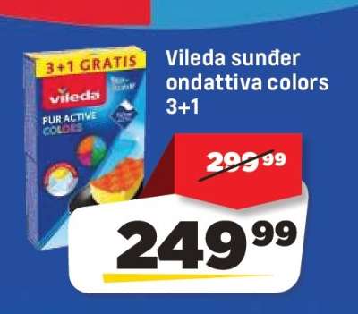 Vileda sunder ondattiva colors 3+1