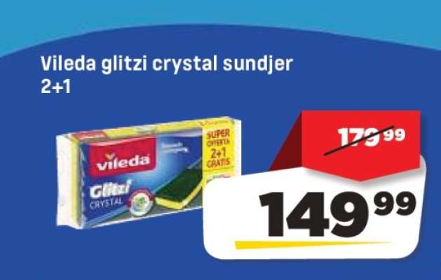 Vileda glitzi crystal sundjer 2+1