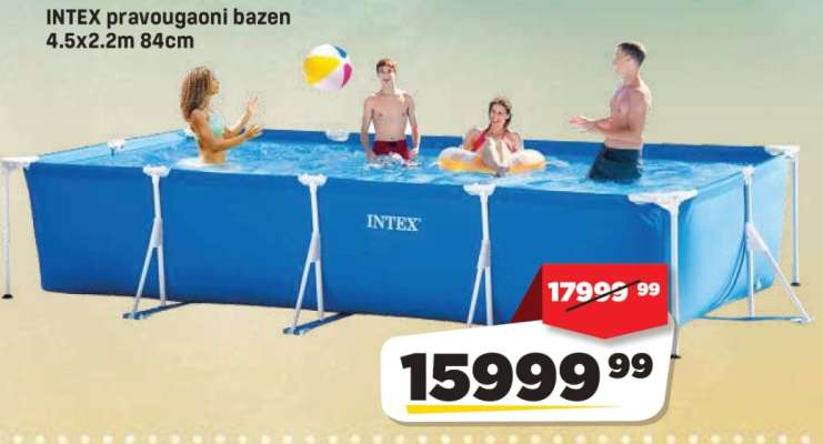 Intex pravougaoni bazen 4.5x2.2m 84cm