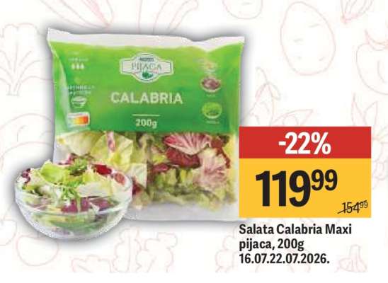 Salata Calabria Maxi Pijaca, 200g