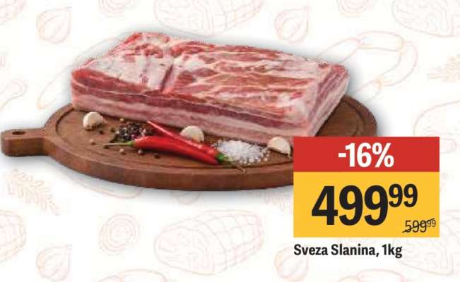 Sveža slanina 1kg