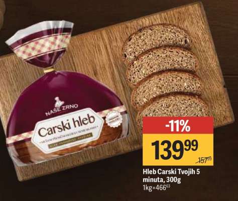 Hleb Carski Tvojih 5 minuta 300g